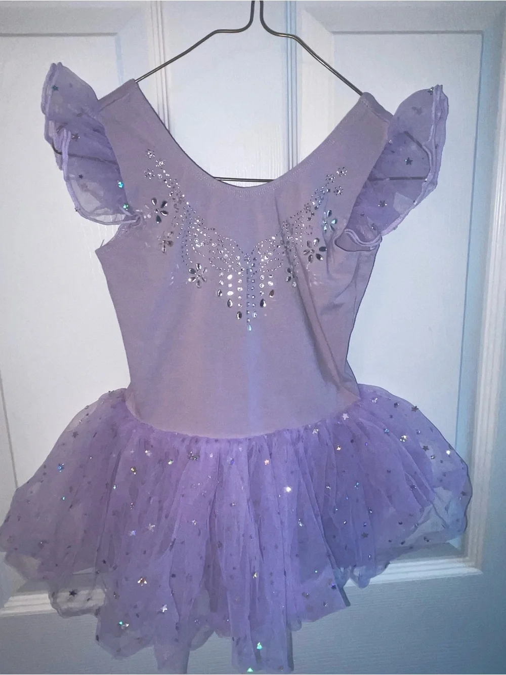 Lilac Sequin Tutu Dress Ballet Costume for Kids